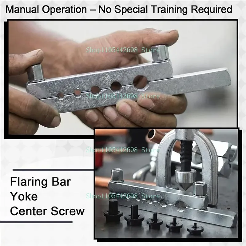 45 Degree Eccentric Tube Flaring Jig 3/16 Inch To 1/2 Inch Pipe Flaring Hand Tool For Standard JIC Flare Machining