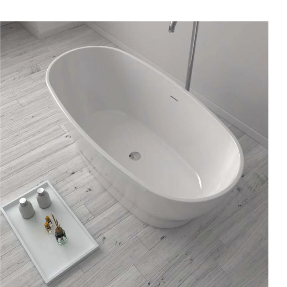 

1700X850X650mm CUPC Approval Acrylic with Fiberglass Resin bathtub Freestanding Seamless Soaking Tub 6036