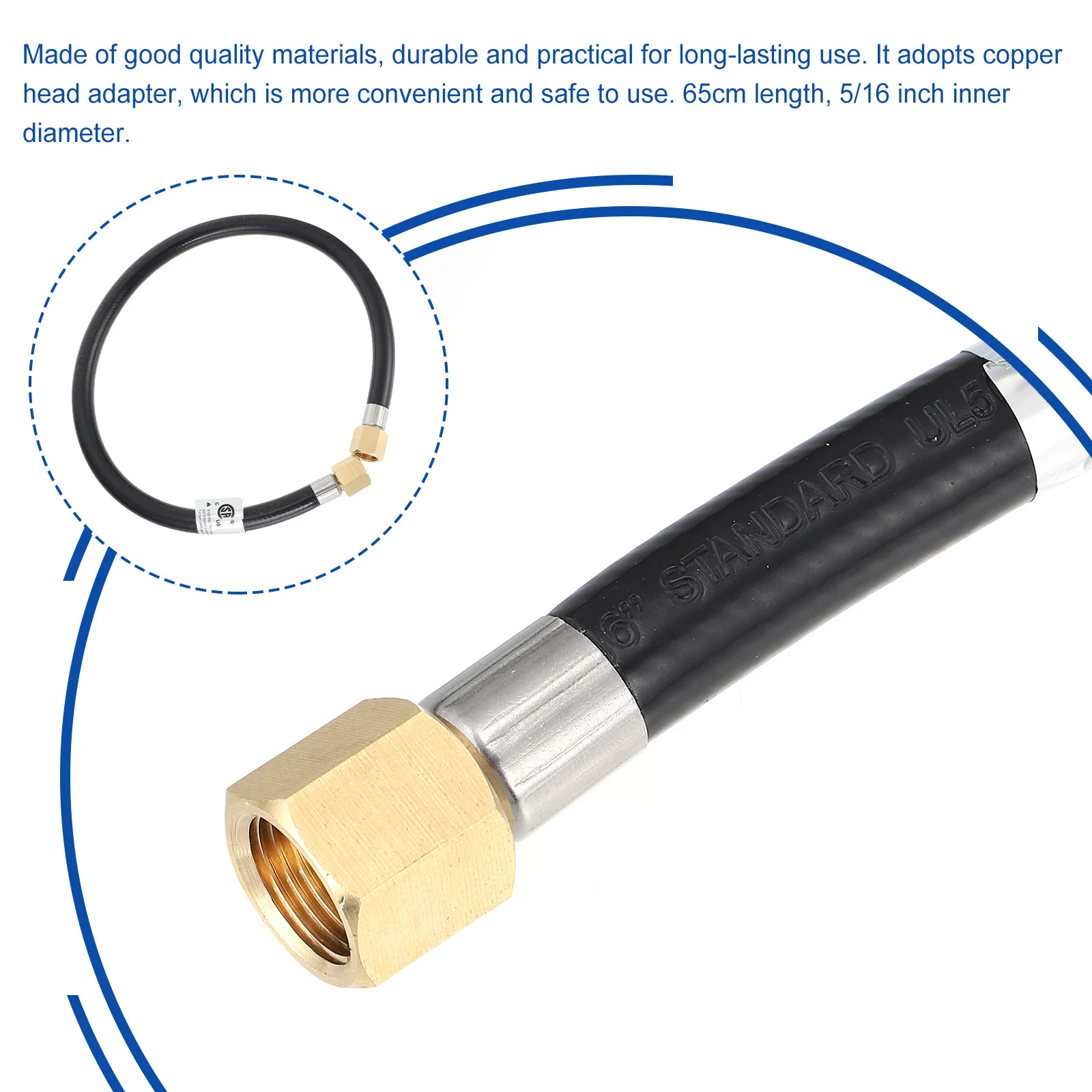 استبدال خرطوم البروبان خرطوم بديل للتخييم Rv اكسسوارات في الهواء الطلق شواء العربة البروبان #5