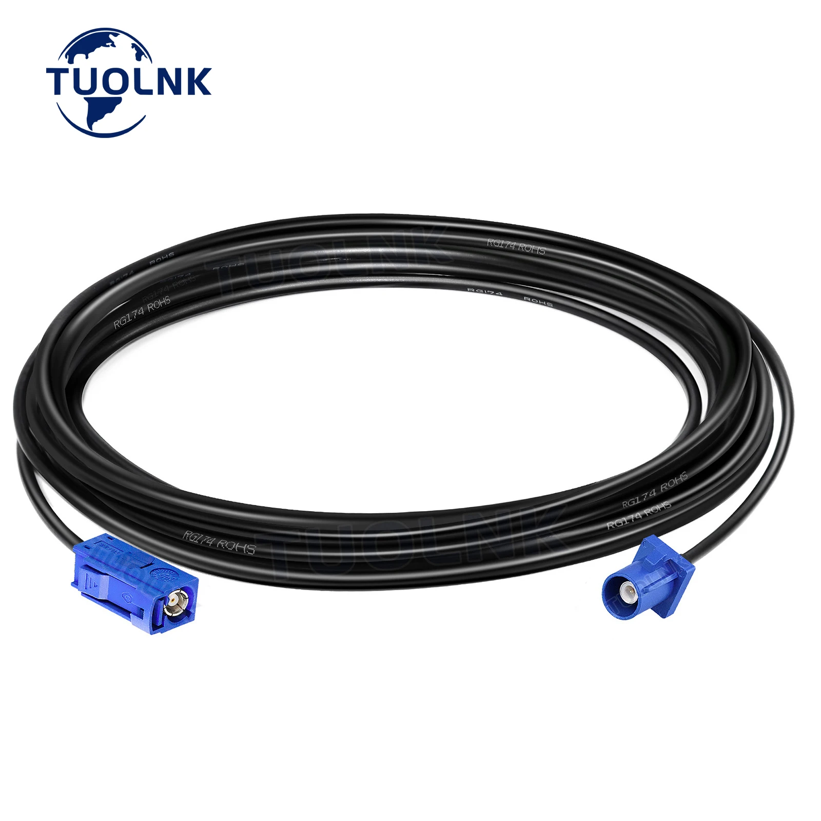 Fakra C Extension Cable RG174  Fakra C Male Plug to Fakra C Female Jack Coaxial Cable WiFi Antenna Extension Coaxial Cable Blue