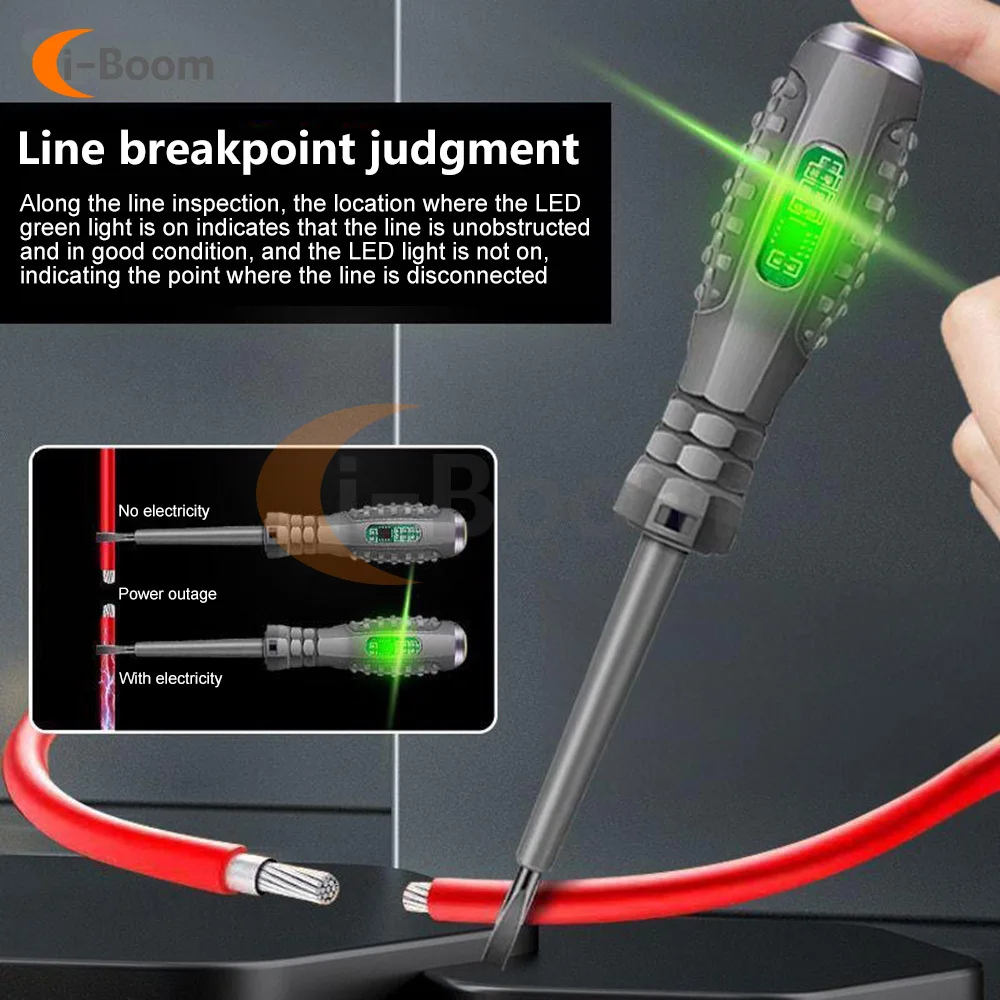 11V~220V Induction Tester Pen Electrician Insulated Screwdriver Voltage Circuit On/Off Zero Wire Firewire Inspection Instruments