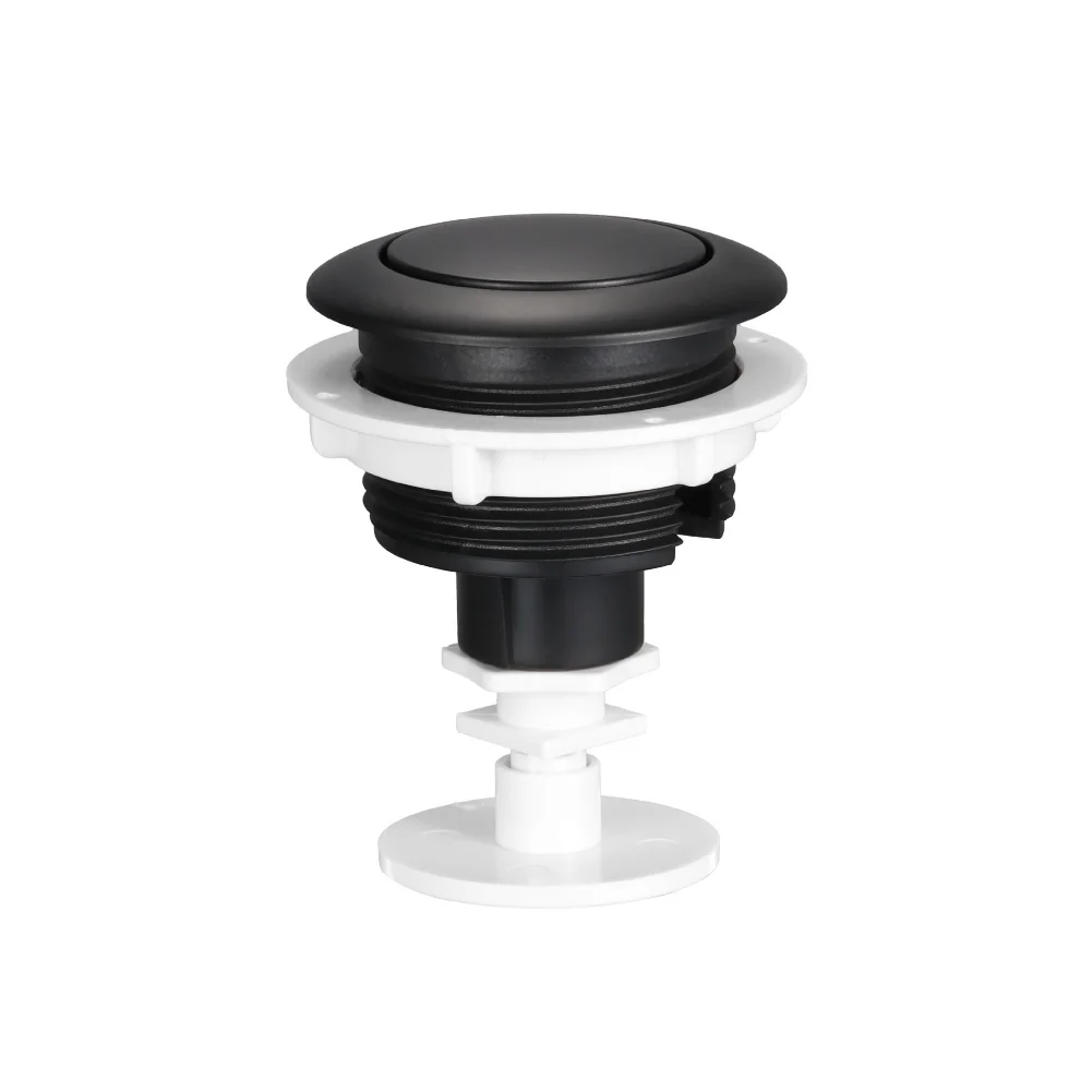 Replacement Flush Button in ABS for Toilet Tank 55mm Diameter with Single Button or Button & Bracket Options for Maintenance