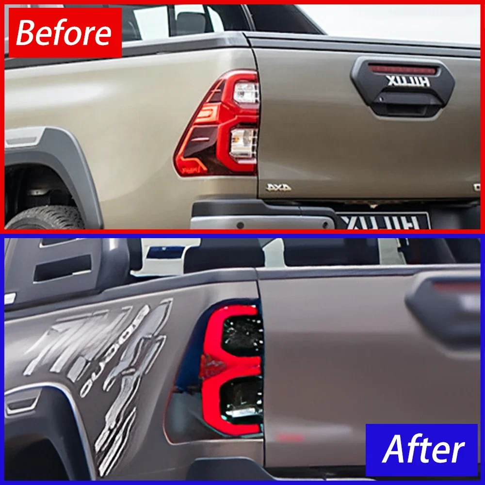 Car Taillight For Toyota Hilux 2015-2021 All New Upgrade High-flashing LED taillights Styling Latest Models Hot Sale Accessories