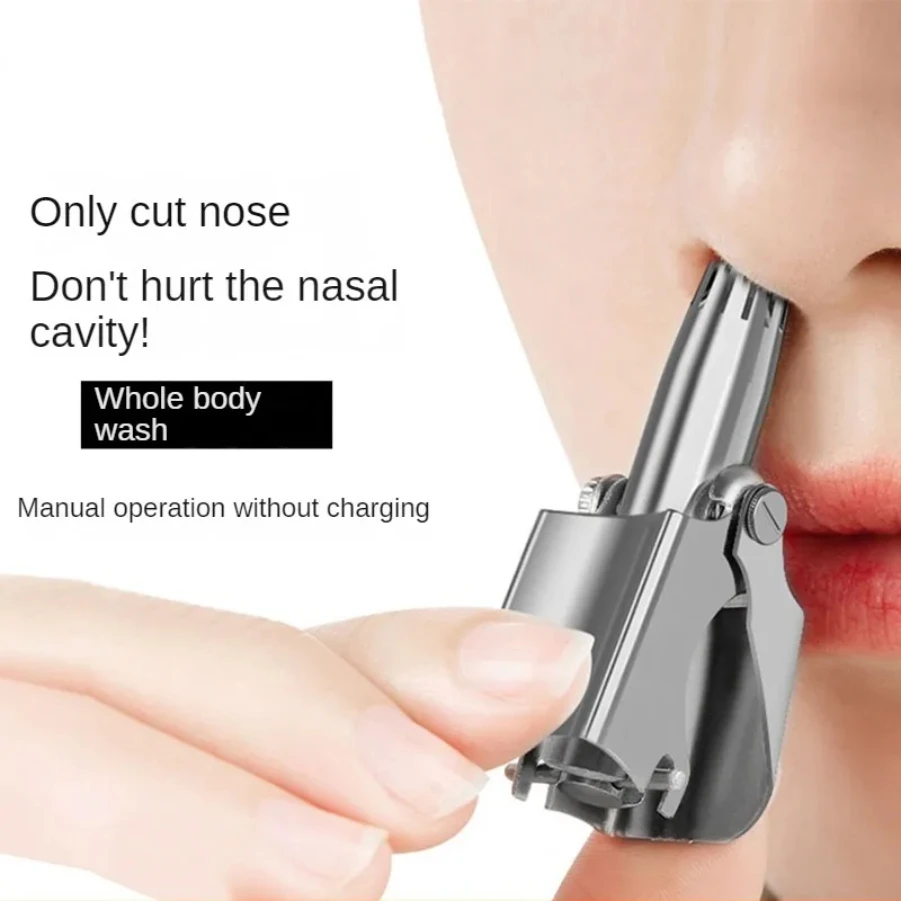Wasbare draagbare oorhaartrimmer Reiniging zonder roesten Pijnloze neusontharing Draagbaar elektrisch scheerapparaat voor heren Laag geluidsniveau