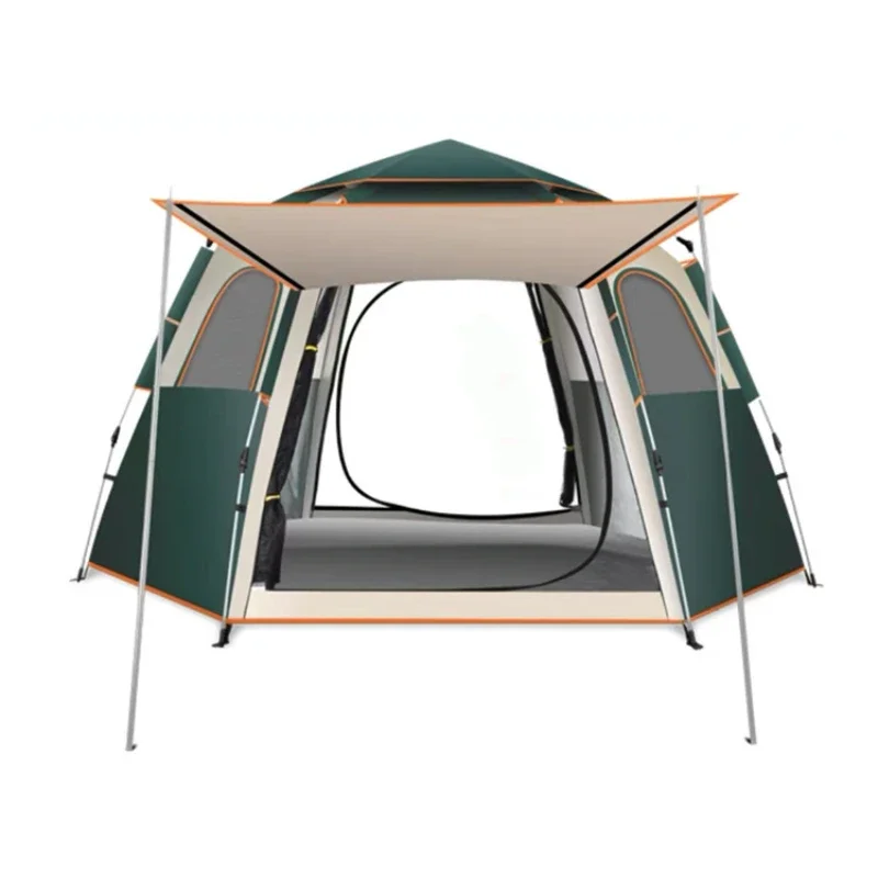 

YOUSKY Outdoor Portable Folding Fully Automatic Hexagonal Tent Thickened Sunscreen Camping Equipment carpas палатка 4х местная