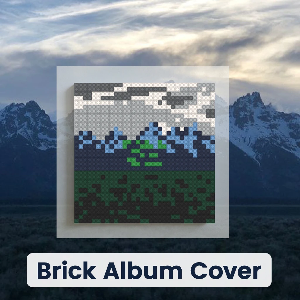 

K-Kanye West MOC Building Blocks Brick Mosaic Pixel Poster Music Wall Art Home Living Room Bedroom Decoration Hip Hop Rap Gift