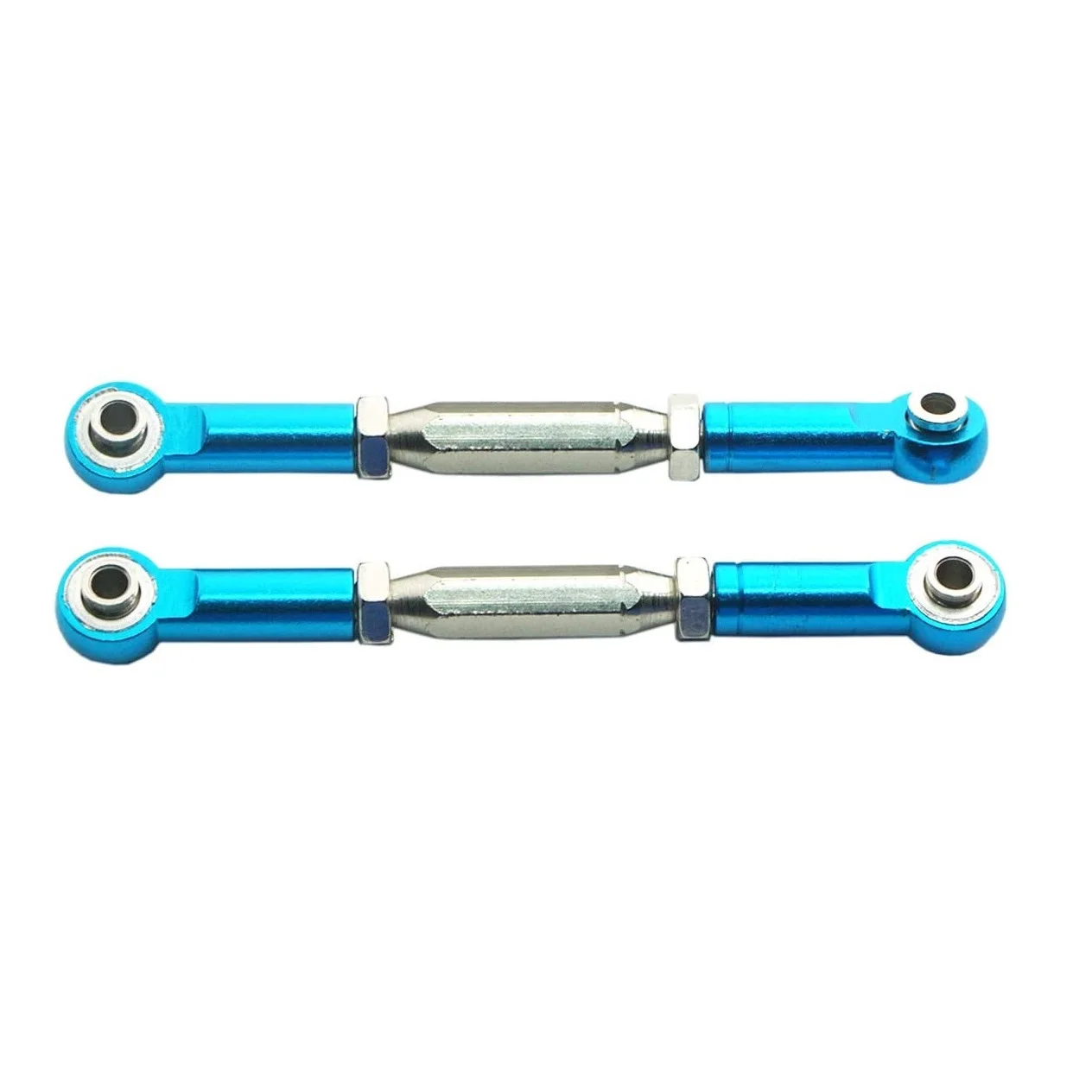 2Pcs Metal Adjustable Steering Linkage Servo Link Pull Rod for Slash 5807 HQ727 1/10 RC Car Upgraded Parts,2