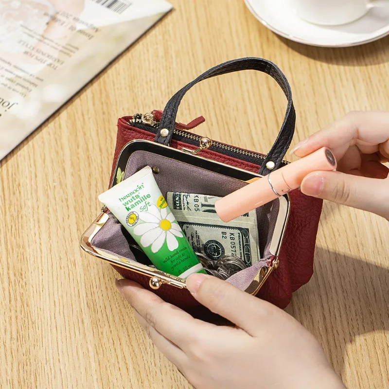 Новый модный брендовый кошелек для карт, маленький кошелек для женщин, кошелек из натуральной кожи с держателем для карт, роскошный женский мини-ручной кошелек для монет