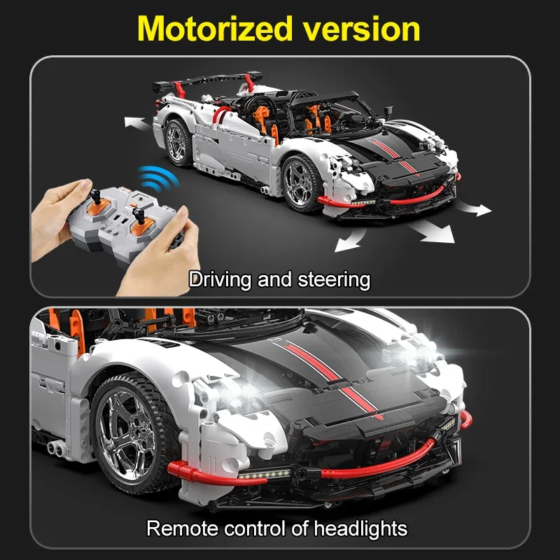 Cada MOC Technische 1812 Stuks RC Racewagen Super Auto Bouwstenen Stad Afstandsbediening Sportvoertuig Bricks Speelgoed voor Kinderen geschenken