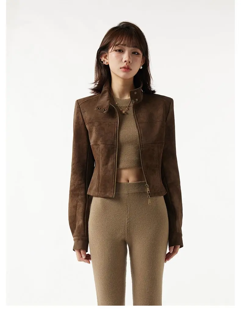 

Куртки-бомберы Aviator женские зимние стимпанк полиуретановые доспехи противоударный щит погоны заклепки металлические стереоскопические уникальные OL