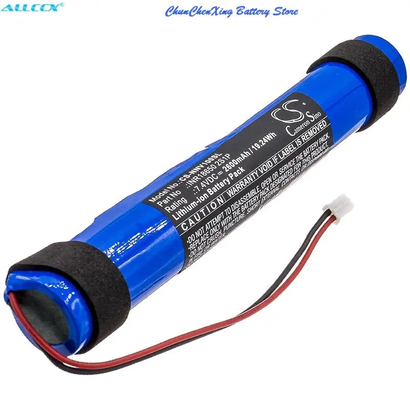 100% NOVA bateria de alto-falante 7.4V 2600mAh INR18650 2S1P para Nyne Vibe + FERRAMENTA