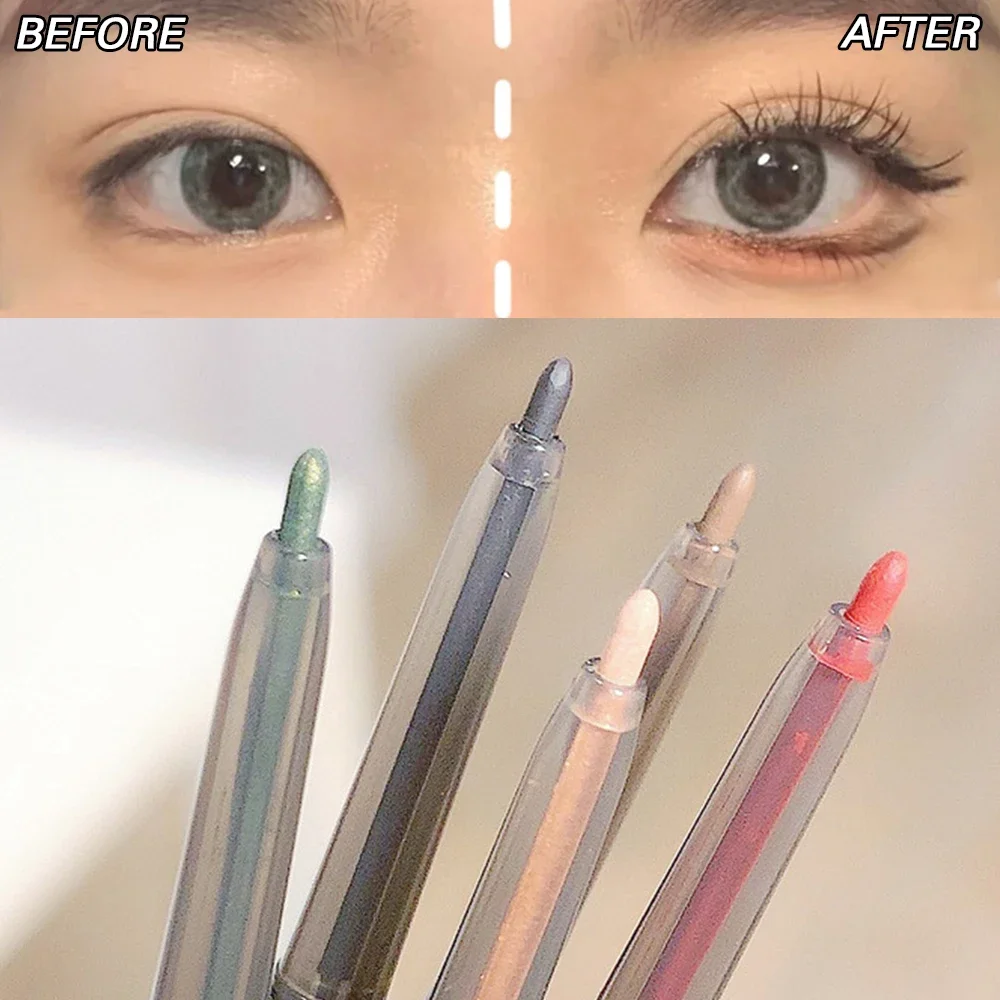 Crayons Eyeliner Gel Colorés à Paillettes, Waterproof, Résistants aux Taches, Stylo Eyeliner Longue Tenue, Multi-Usage