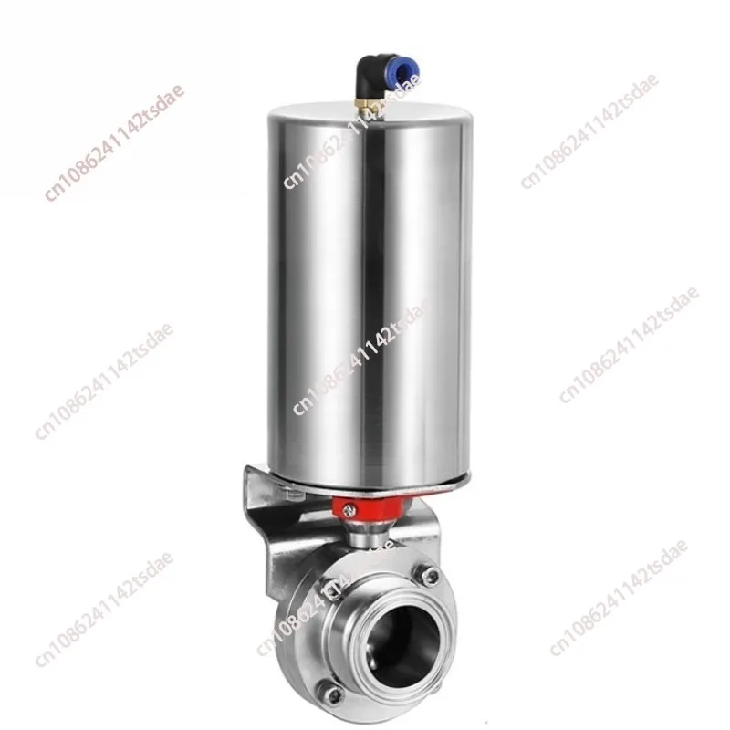 Single Acting Spring Return Pneumatic Valve, 304 Sanitary Clamp with Welded Ends