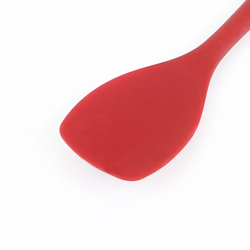 Heat Resistant Silicone Spoon Kitchen Spatula Frying Pan Shovel Mixing Scraper Bakeware Utensil Handle Scraper Cookware Tool