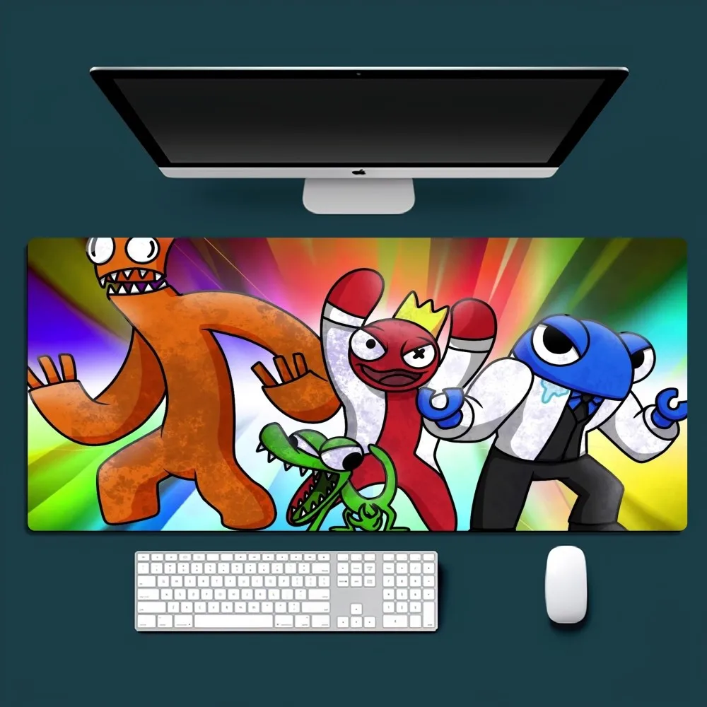Game R-Rainbow F-Friend Cool Survival Mousepad Office Small Large PC Computer Keyboard Mouse Game Rubber Anti-Slip Mice Mat Big