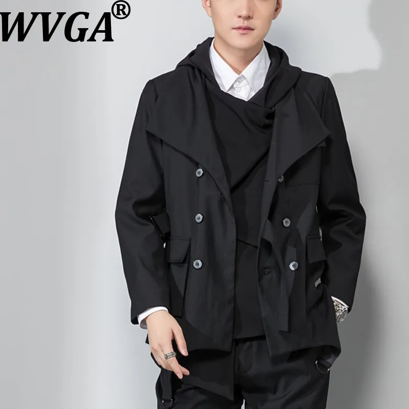 

WVGA Spring Autumn New Man Tide Korean Style Subtle Design Trendy Slim Fit Blazer Niche Chic Casual Dark Style Jacket Ins W22151