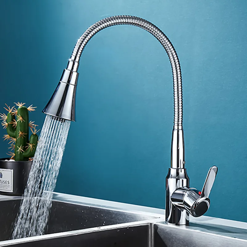 

for universal kitchen faucet stainless steel rotatable anti splash cold hot water household sink dishwashing basin tap mixer