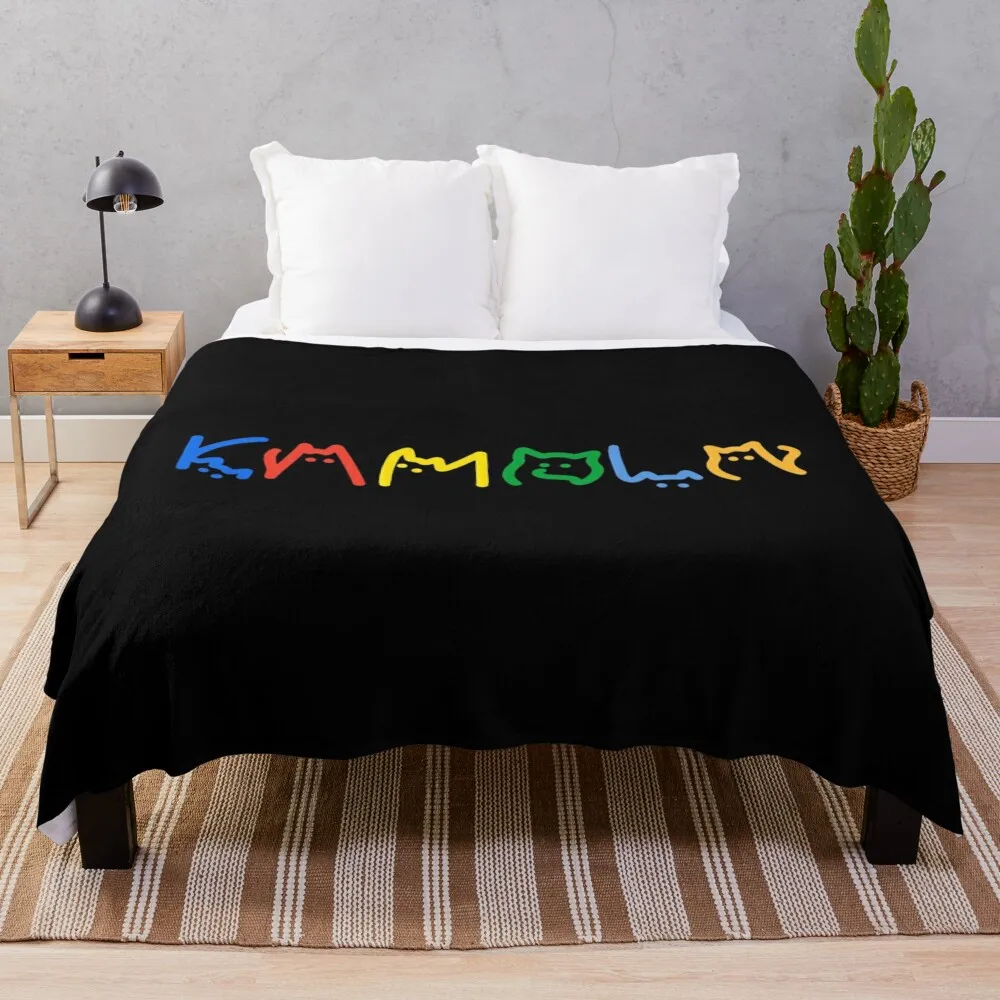 Kamala Harris Cat Lettering Funny Throw Blanket bed plaid Soft Plush Plaid Blankets