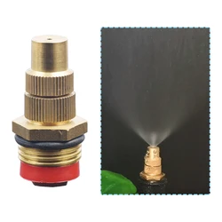 1/4 1/2”Thread Brass Misting Sprinkler Adjustable Agricultural Mist Spray Garden Watering Irrigation Humidify Dust Disinfection