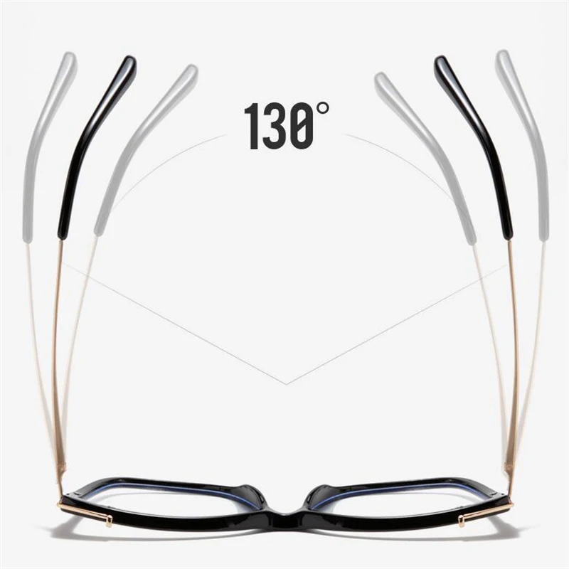 Blue Light Blocker Cat Eye Nearsighted Glasses For Women 1.56 Single Lens Myopia Photochromic Eyeglasses 0 -0.5 -0.75 To -6.0