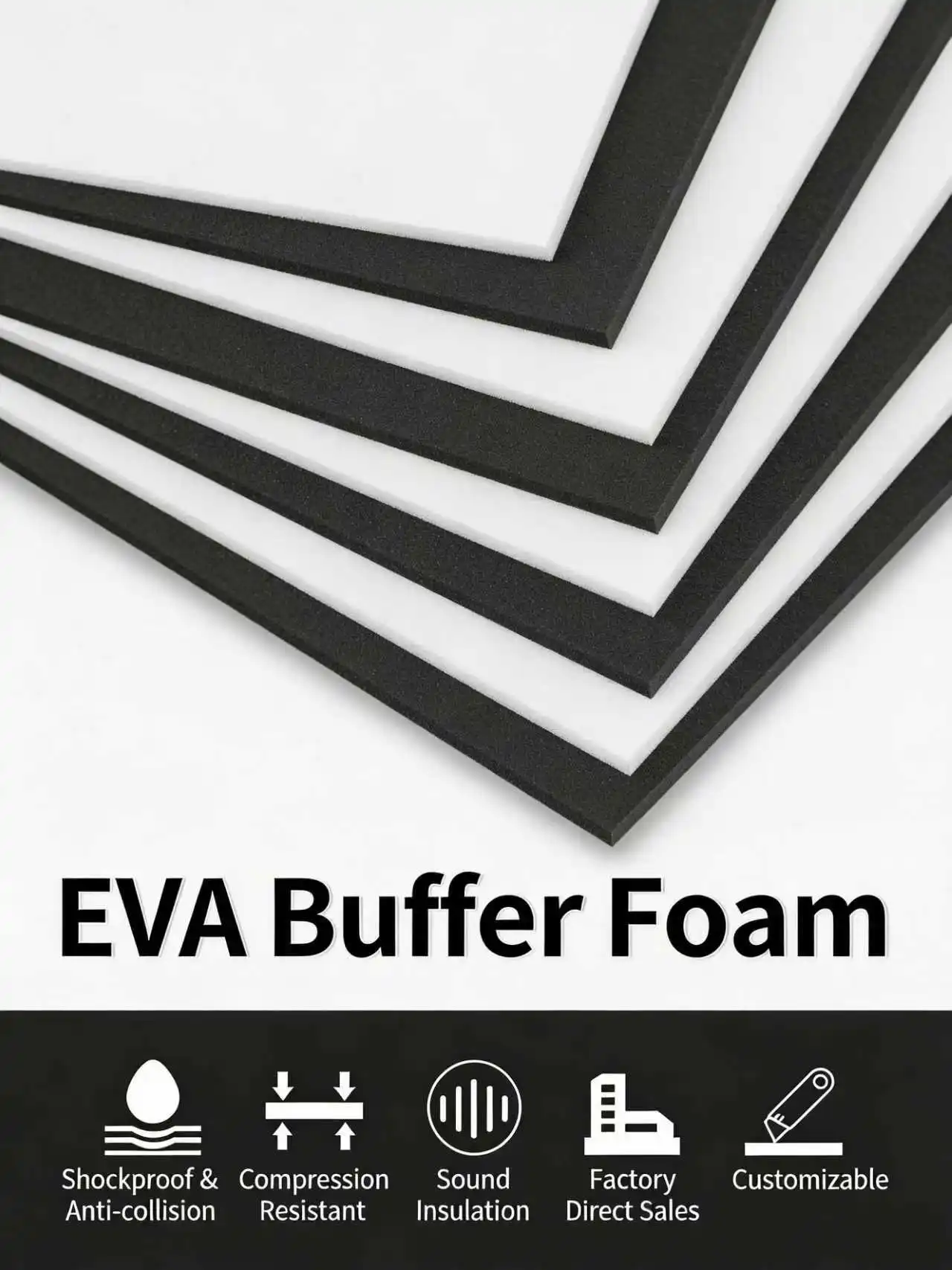 High-Density EVA Yoga Fitness Mat DIY Material Handmade Cushioning Foam Pad Shockproof Soundproof