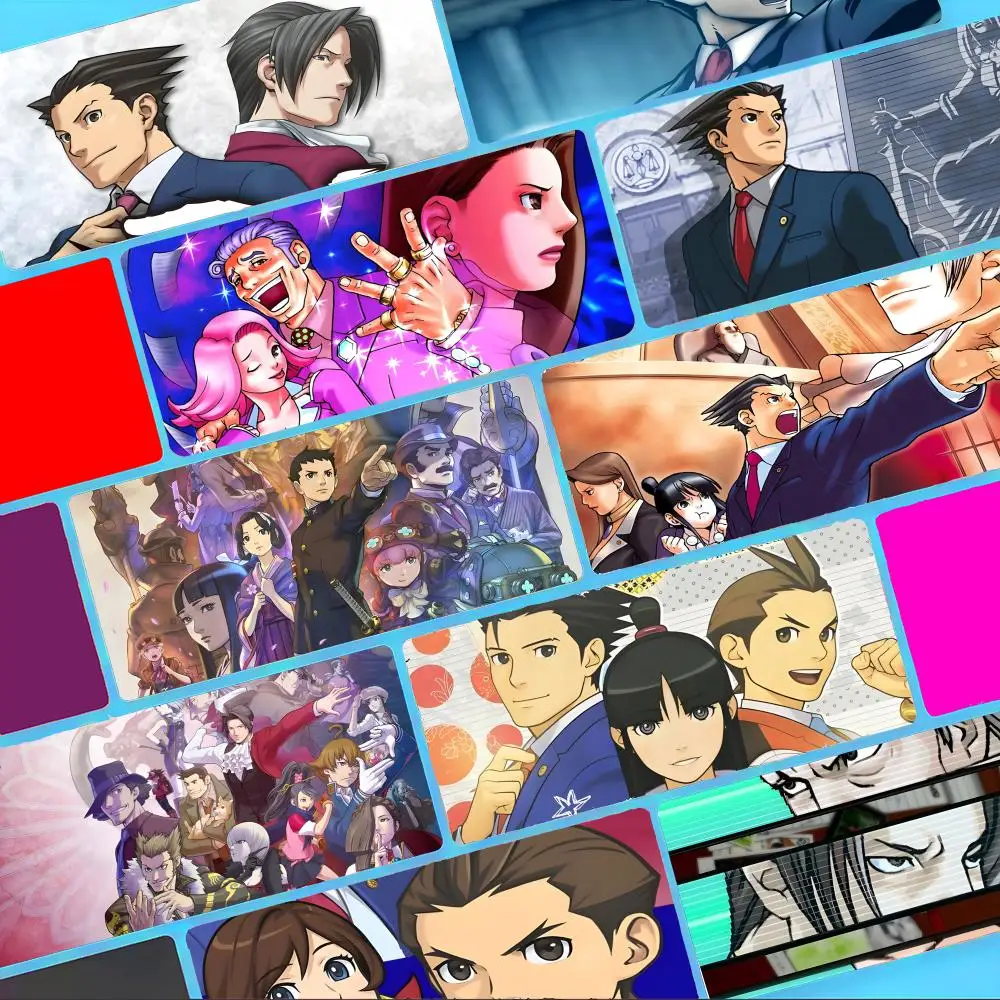 

Smart Ace Attorney-s Mouse Pad Non-Slip Large Desk Mat Thick Stitched Edge Gaming Mousepad