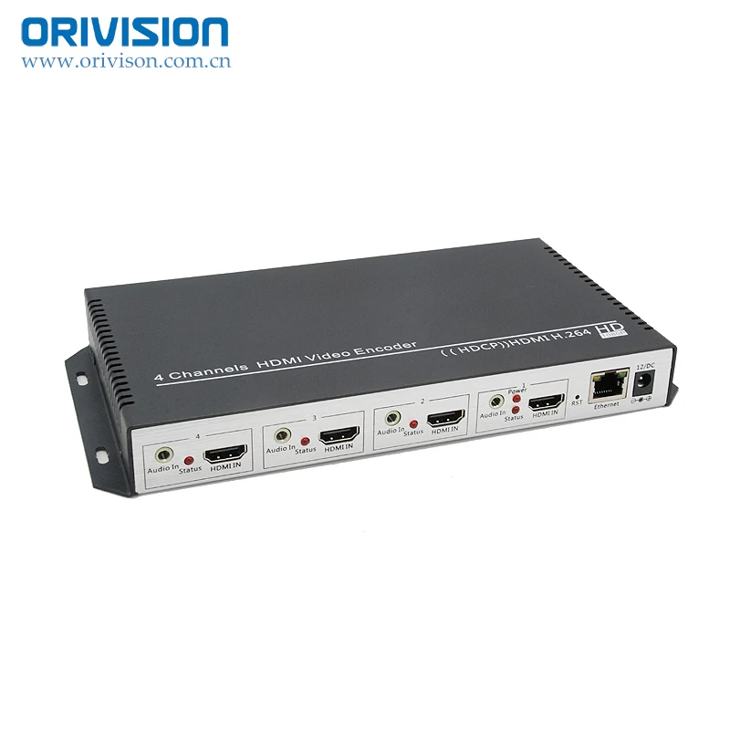 ZY-EH404 H.264 4 channel HDMI Video Encoder support RTMP RTMPS RTSP HTTP 4K Live streaming Encoder