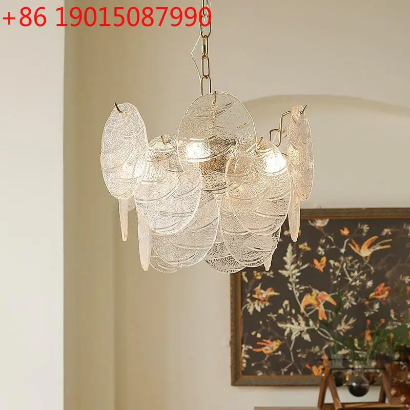 

Легкая роскошная люстра для спальни, средневековая стеклянная люстра для кабинета, главной спальни, столовой, гостиной