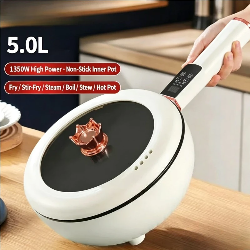 Large-Capacity Automatic Electric Cooking Pot Multi-Functional Household Rice Cooker Dormitory Non-Stick Pan Electric Wok