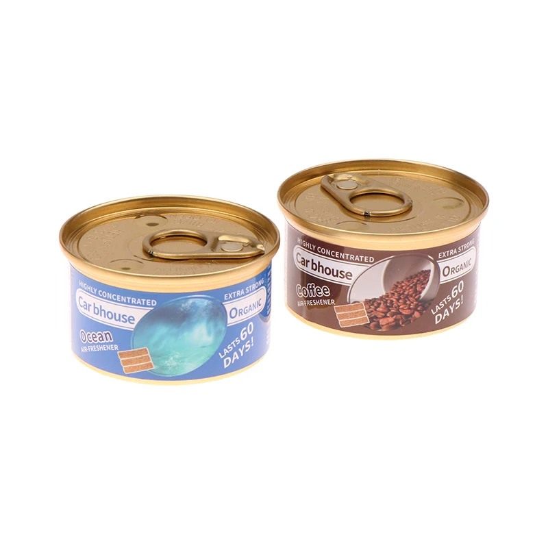 معطرات الهواء للسيارة نكهة السيارة كتل خشبية معلبة نكهة القهوة طويلة الأمد لوازم مزيل العرق للسيارات الروائح #6