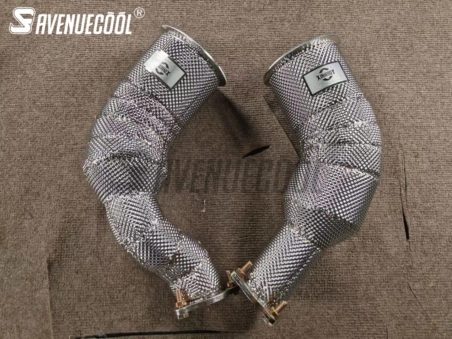 

AVENUECOOL Exhaust System High Performance Downpipe for AUDI RS4 With Heat Shield Racing Pipe