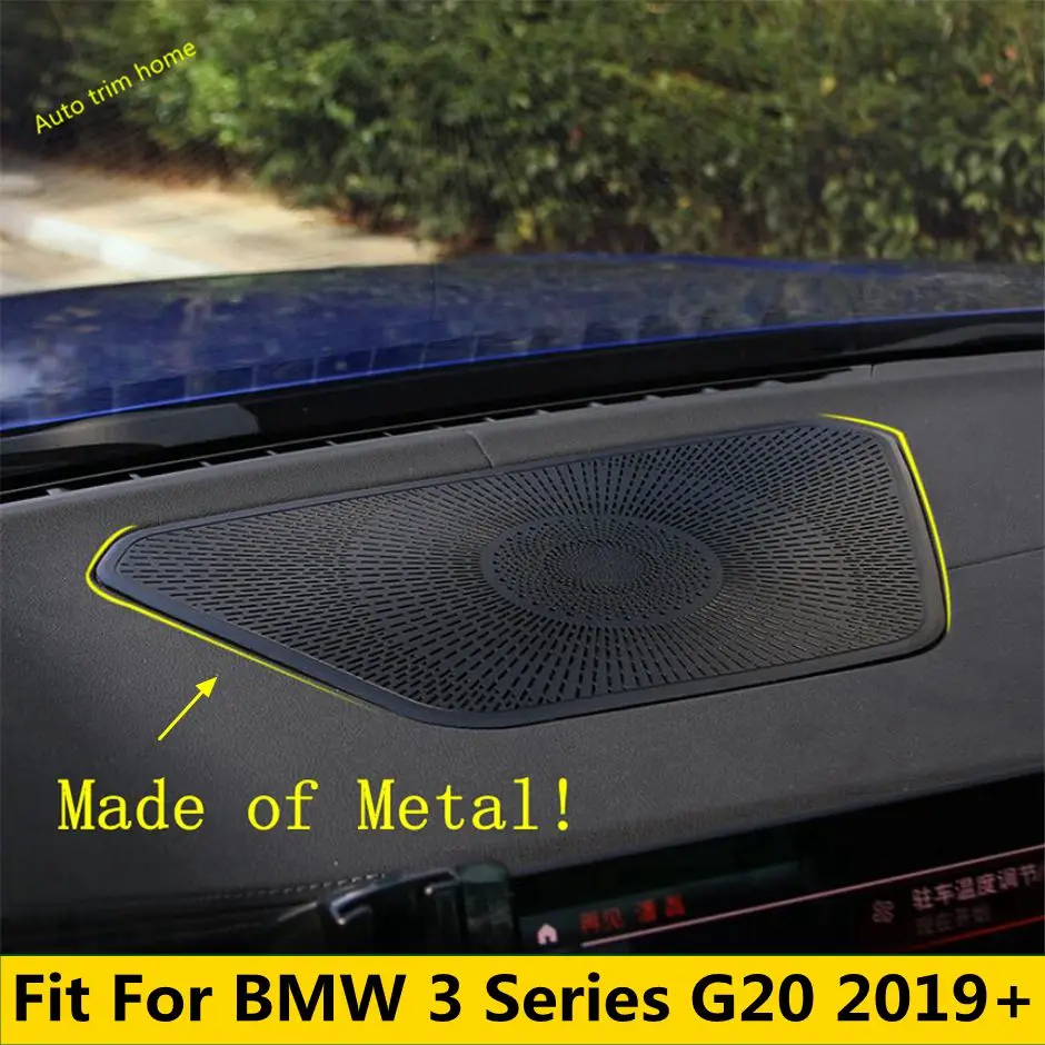 

Car Center Stereo Speaker Audio Sound Loudspeaker Decoration Frame Cover Trim Fit For BMW 3 Series G20 2019 - 2024 Accessories