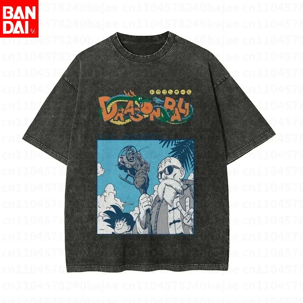 

2026 New Dragon Ball Wonderful Adventure Spell Return To War Hokage Animation Short Sleeve Washed Old Cotton T-Shirt Clothing