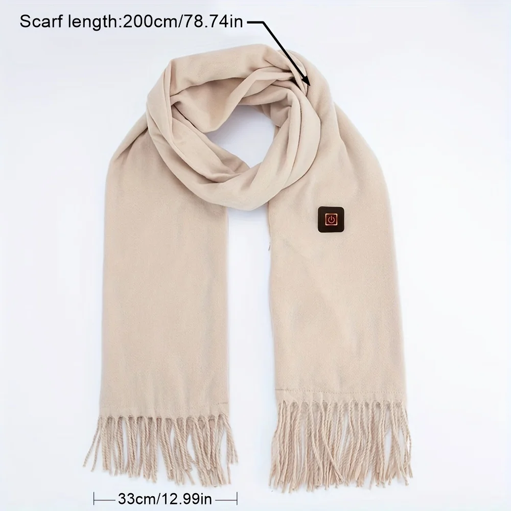 1pc USB Heating Scarf, Intelligent  Heating Neck, Heating Scarf, Adjustable Three Gears For Winter And Outdoor Use ( Without Bat