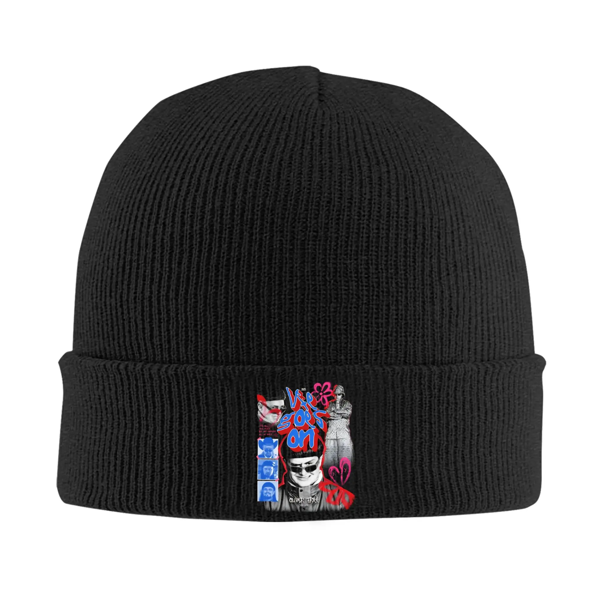 Oliver Tree Life Goes On 1993-2026 Memorial Knitted Hat Beanies Autumn Winter Hats Warm Unisex  Street  Cap Men Women Gift,
