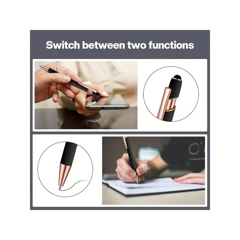 6-point pen set, exquisite and cute style, suitable for schools, teenagers and women, personalized round ballpoint pen gift view 5