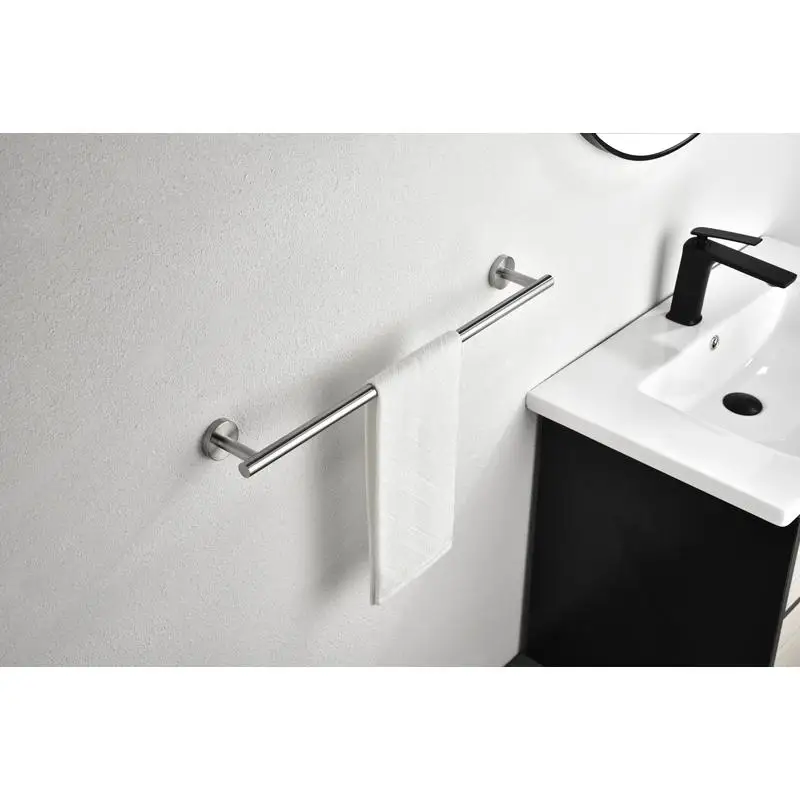 

6-Pc Stnlss Steel Wall-Mount Towel Rack Set for Bathroom