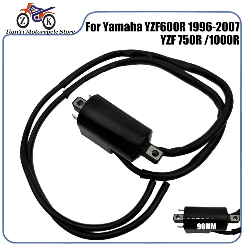 2-Wire Ignition Coil For Yamaha YZF600R Thunder Cat 1996-2007 YZF750R YZF750SP XTZ750 Super Tenere 1989-1995 Motorcycle Ignition