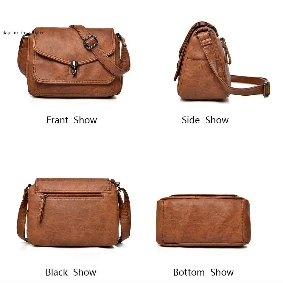 Women High Quality Leather Wallet and Handbag Shoulder Bag Women Casual Crossbody Bag Women