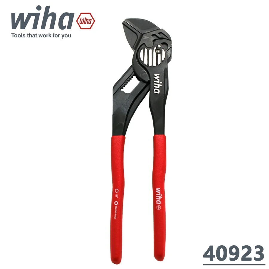 

WIHA 40923 250 мм (10 дюймов) Классические регулируемые клещи-губки для водяных насосов, трубные клещи для сантехнических работ, серия Black Forest