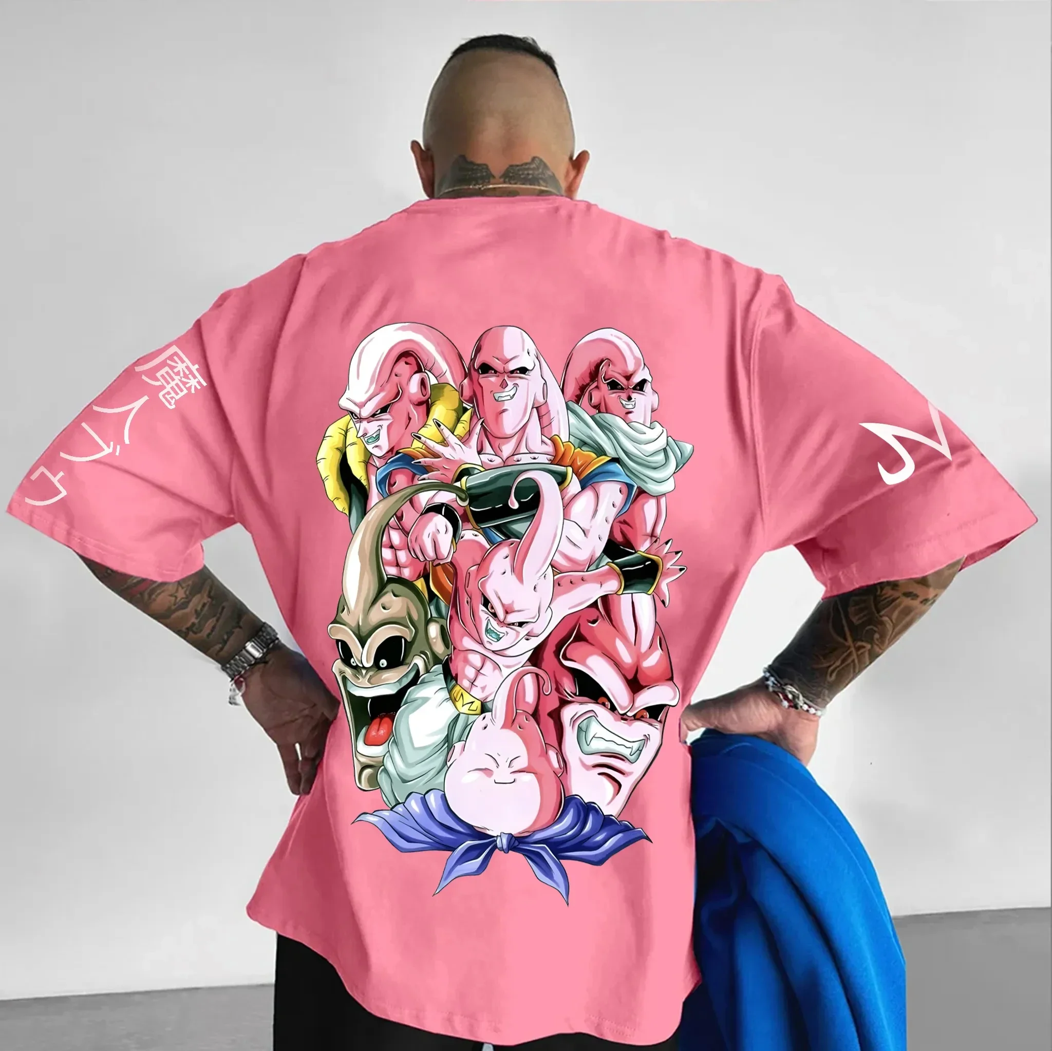 Dragon Ball Goku-camisetas de algodón con estampado de manga corta para hombre y mujer, camisetas deportivas transpirables holgadas con cuello redondo Ins