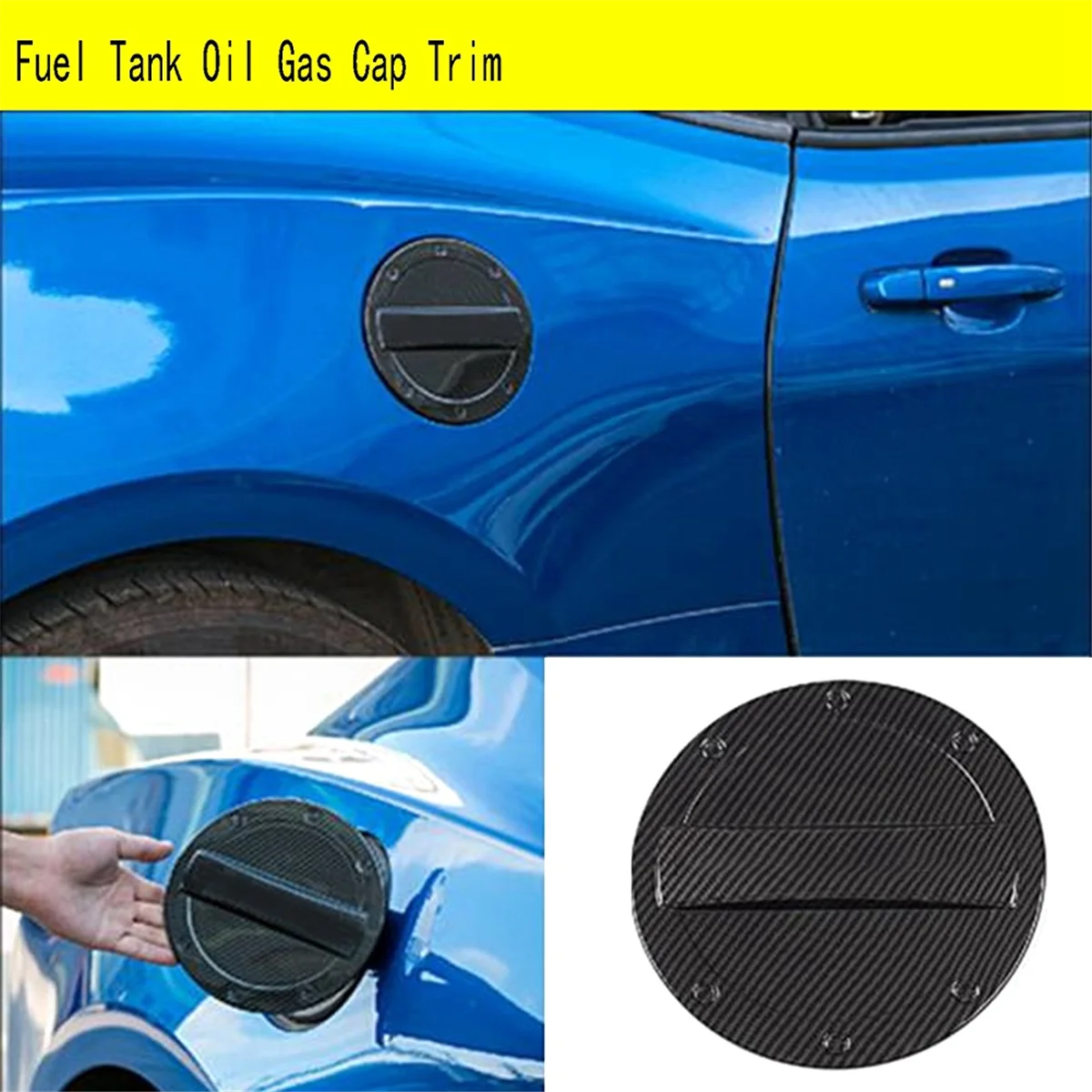 Car Fuel Tank Oil Gas Cap Trim for Chevrolet Camaro 2016-2020