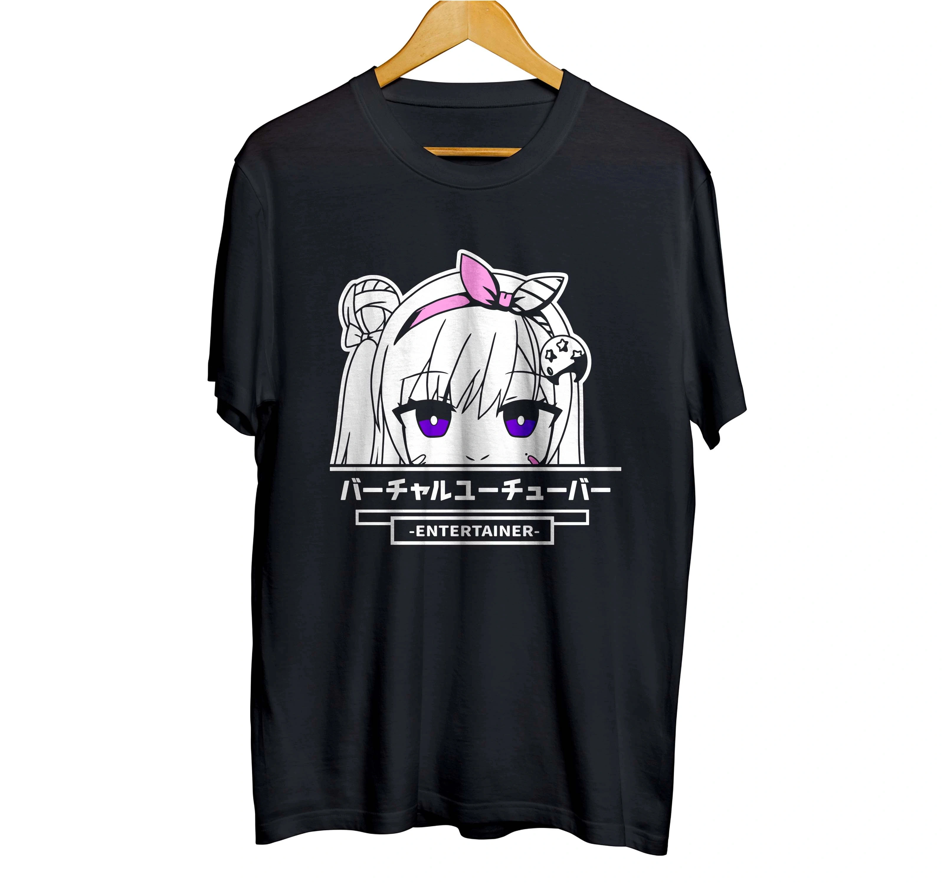 T-shirt distro anime vtuber AIRANI IOFIFTEEN 2 - HOLOLIVE ID 100% cotton combed 30s Anime Girls Cute Style Comic-Con Surrounding