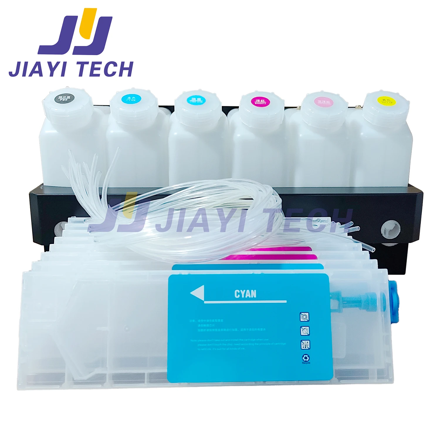 Suitable for printer 6-color continuous ink supply bucket inkjet printer 1.5L continuous ink supply bucket with iron frame