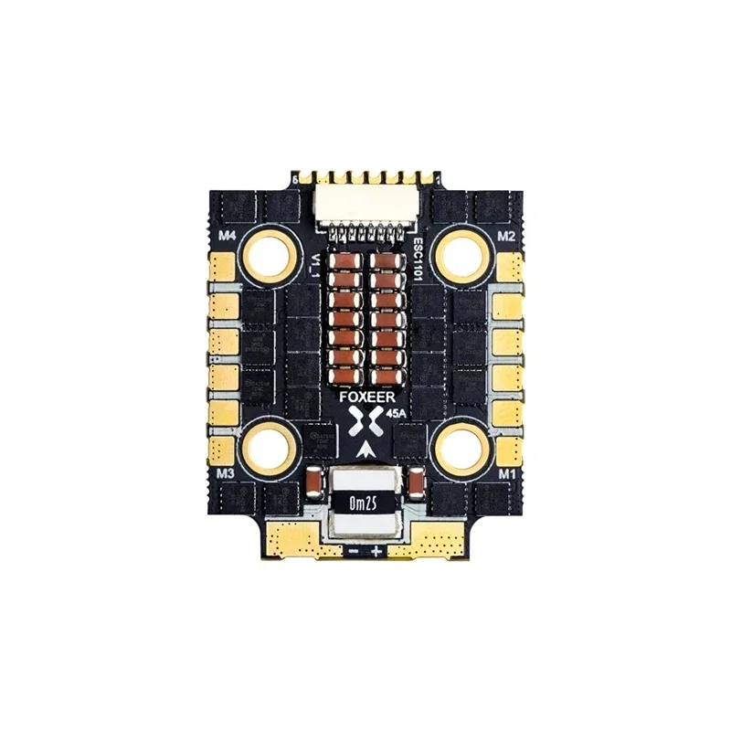 

FOXEER 45A mini ESC 128K 4-в-1 F4 чип FPV гоночный Дрон 3-6s BL32 20 мм монтажное отверстие