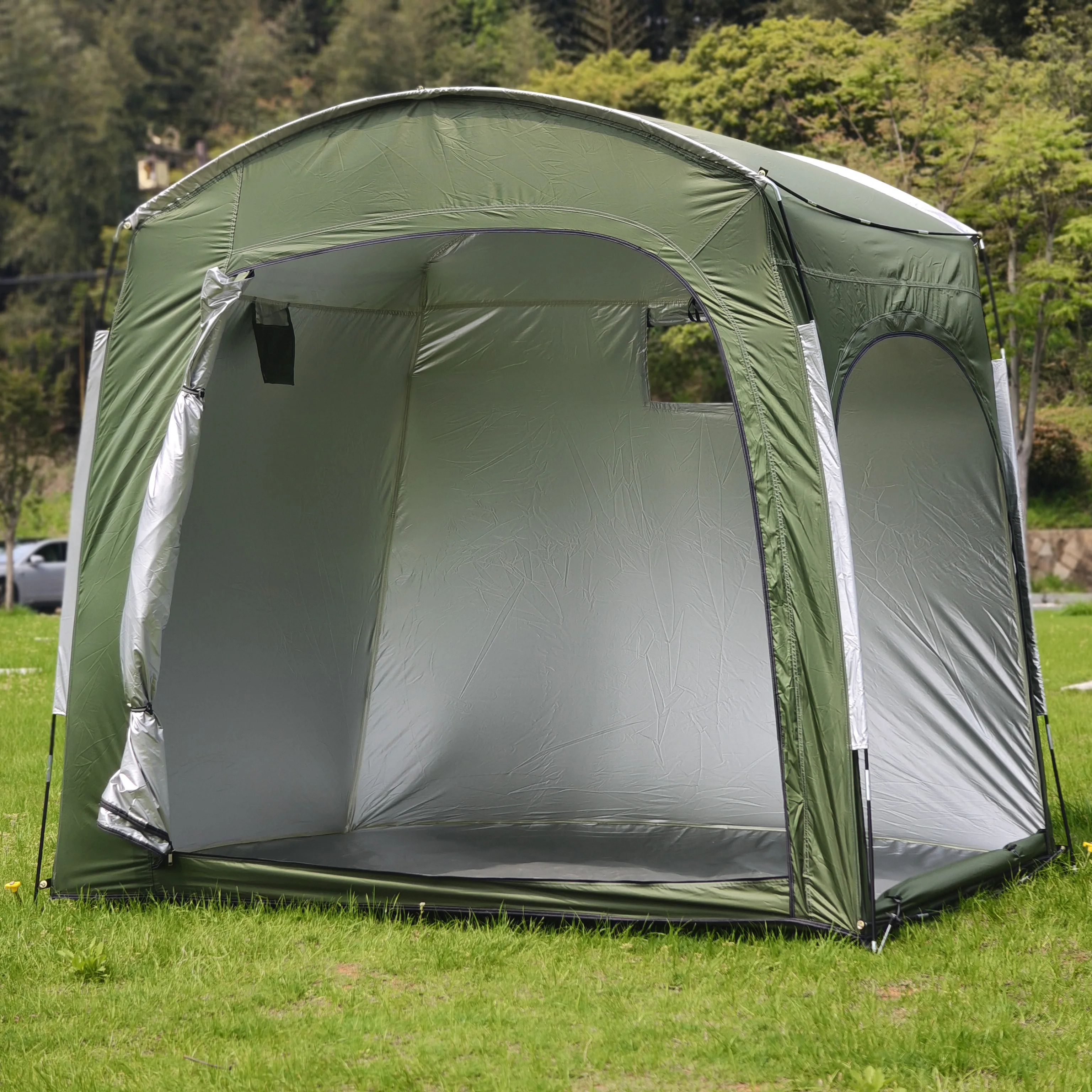 

4 Bike Storage Shed Tent,Bicycle Storage Shed, Waterproof Bike Covers Shelter,outdoor Furniture Tent for Garden Tools,Lawn Mower