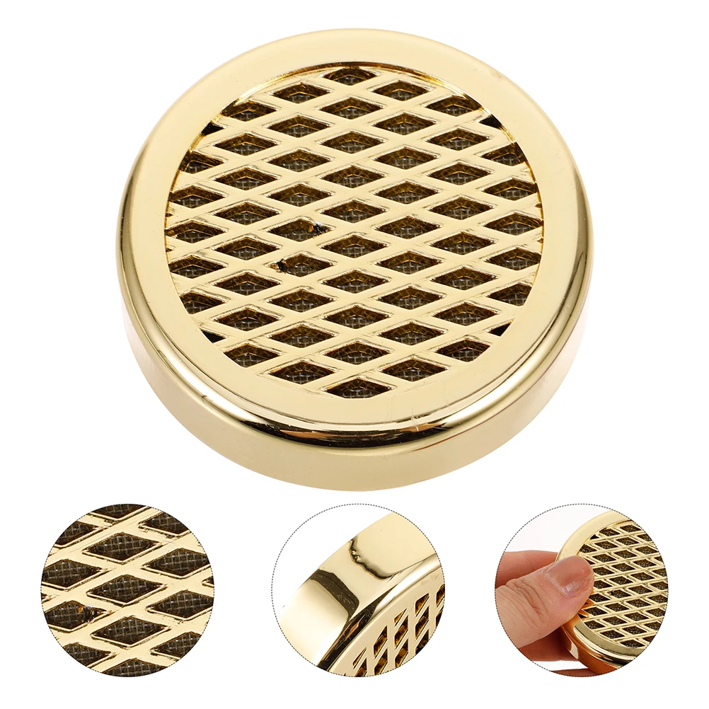

2 pcs Cigar Humidifier Accessories Golden Cigarrete Moisture Retention Tablets Circular Humidor Devices Home Office Bars
