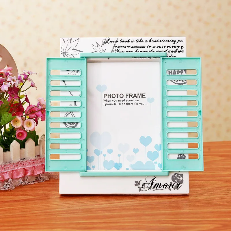 7 "yellow Blinds Modeling Photo Frame Creative Gift Shop Photo Frame Cartoon Bear Cute Photo Frame Picture Frame Children's Gift