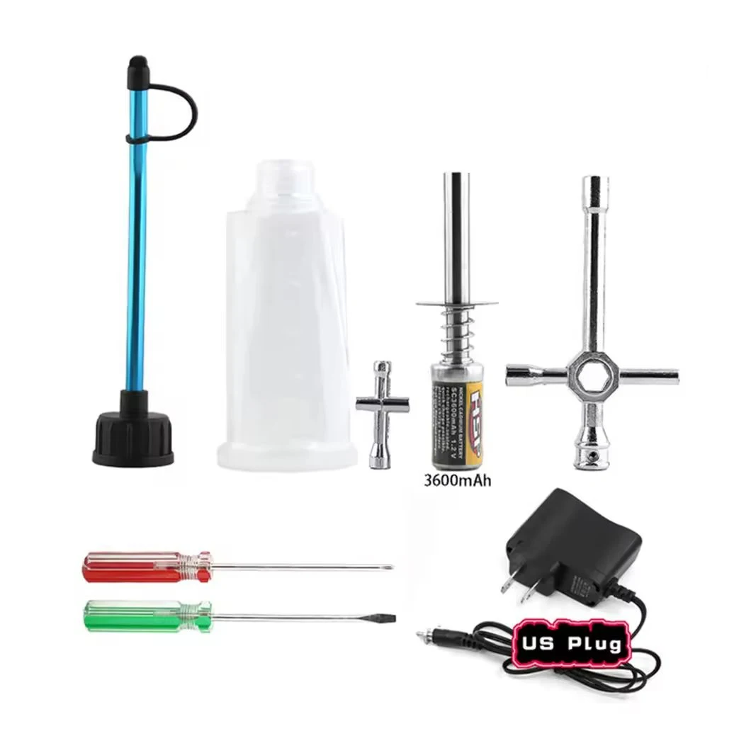 RC Nitro Motor Starter Kit Gloeibougie Ontsteker Oplader Brandstoffles voor 1/8 1/10 Schaal Auto Redcat HPI HSP