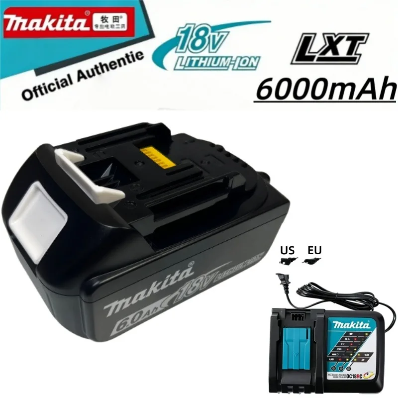 Batterie au lithium de remplacement 100% authentique Makita 6Ah Makita 18V BL1860B BL1840 BL1830B BL1850B BL1850 BL1860 BL1815